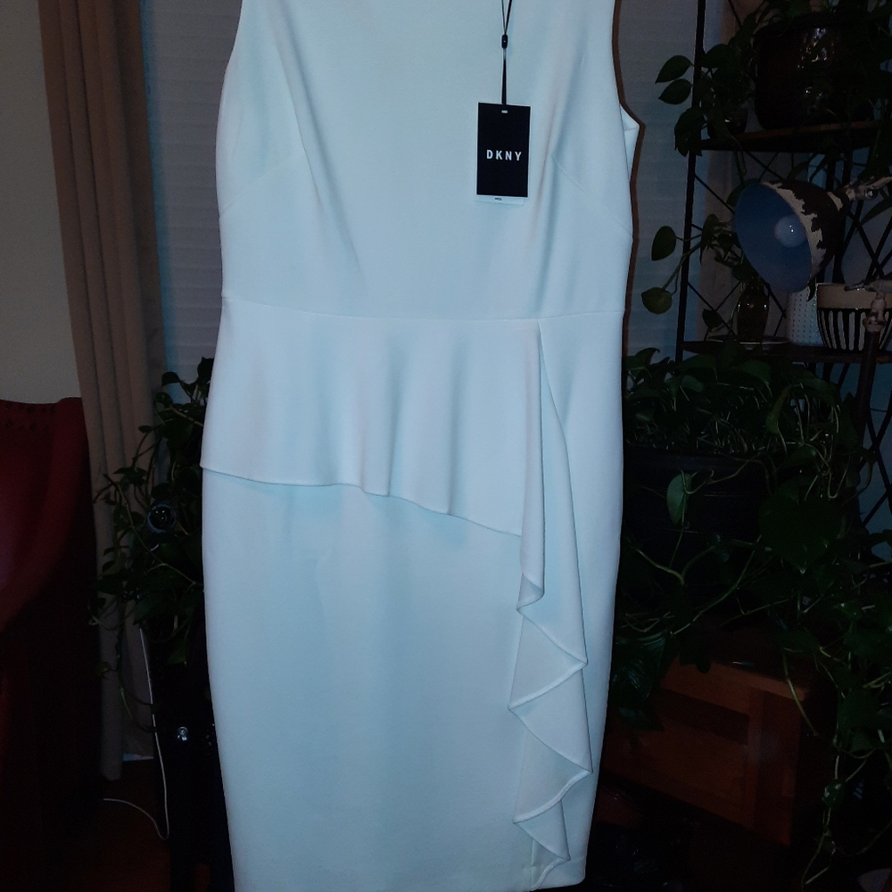 DKNY White Dress